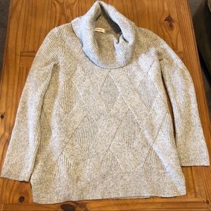 Calvin Klein Slouchy Heather Turtleneck Sweater